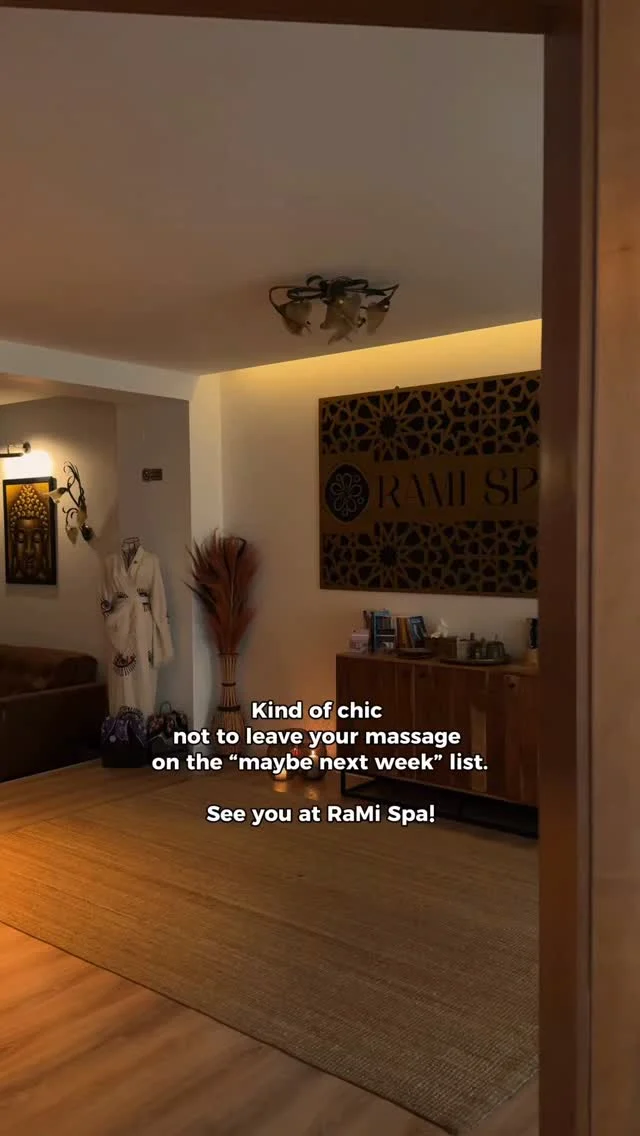 Your body deserves care now, not just when the tension becomes too much. Book your massage and make time for yourself today. 🤍

📞 +40 769 070 522 
📩 hello@ramispa.ro
📍 RaMi Spa 1 - George Călinescu 44A, Sector 1, București 
📍 RaMi Spa 2 - Puțul lui Zamfir 23, Sector 1, București 

#masajbucuresti #massagebucharest #balinesemassage #masajbalinez #masajbalinezbucuresti